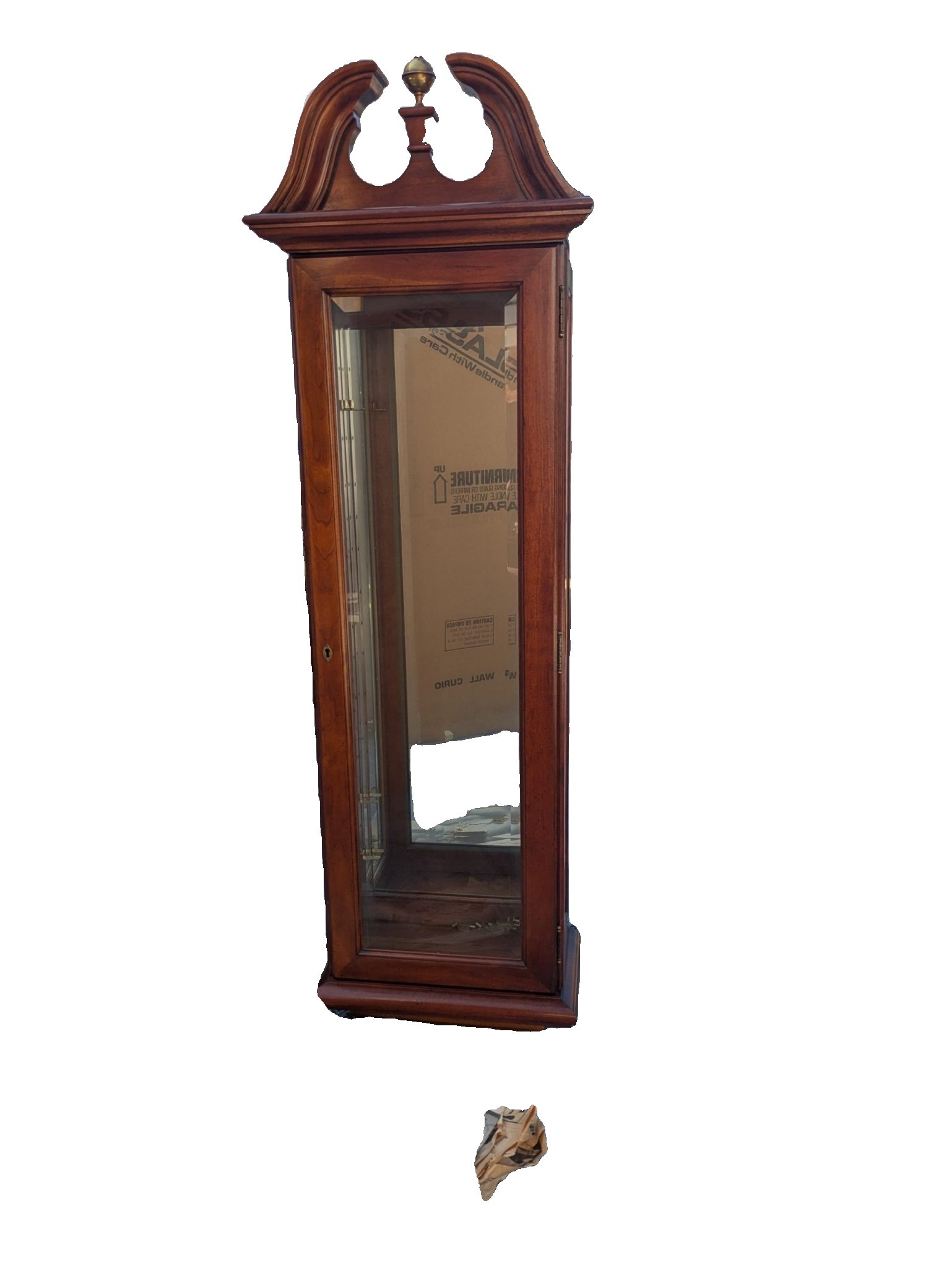 Vintage Curio Wall Cabinet - Image 1